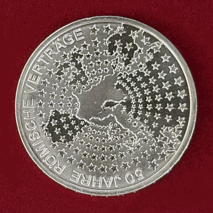 【ドイツ】ローマ条約調印50周年記念 10ユーロ 銀貨 2007［B-0000957］