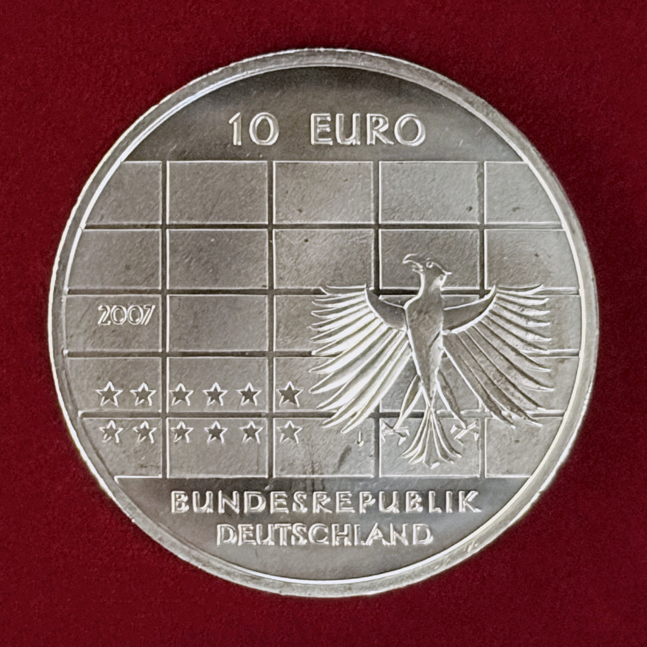 【ドイツ】ドイツ連邦銀行設立50周年記念 10ユーロ 銀貨 2007［B-0000959］