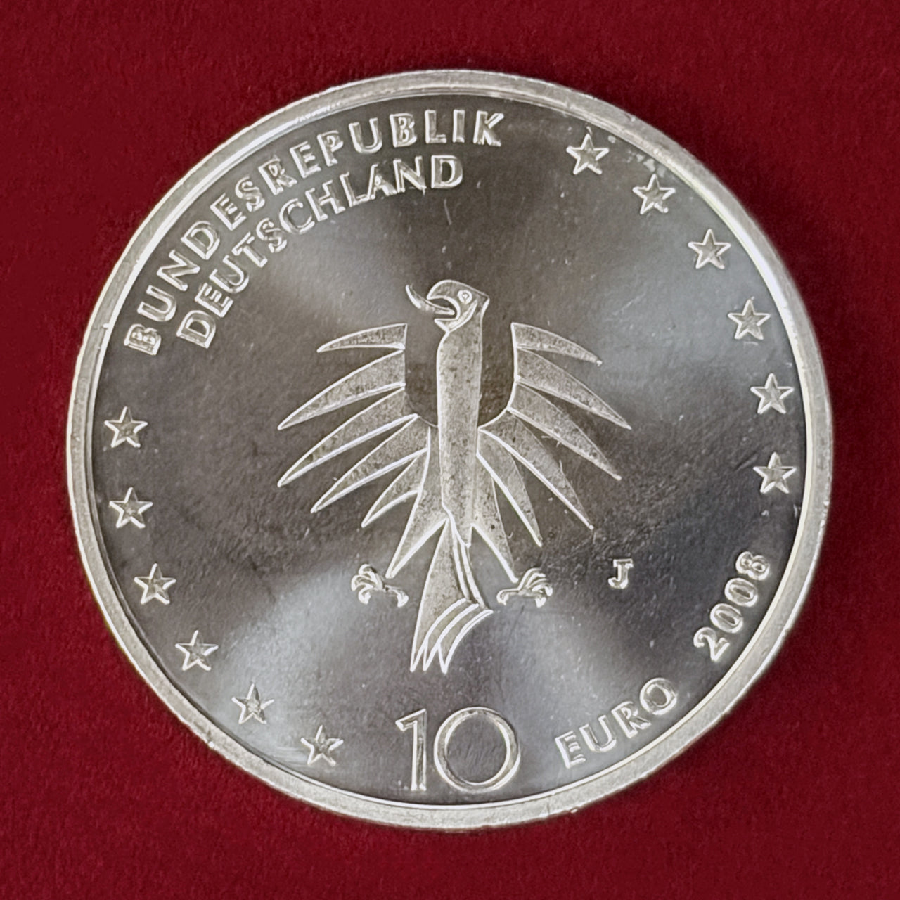 【ドイツ】ゴルヒ・フォック号進水50周年記念 10ユーロ 銀貨 2008［B-0000963］