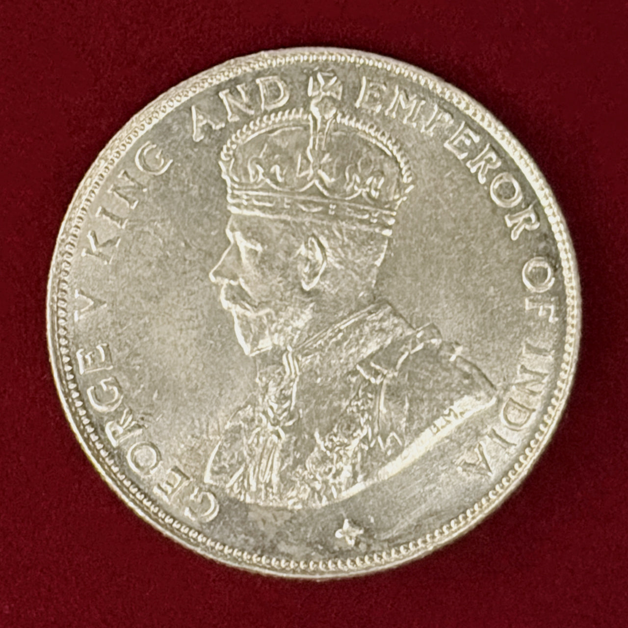 【イギリス領海峡植民地】50セント 銀貨 1920［B-0000967］