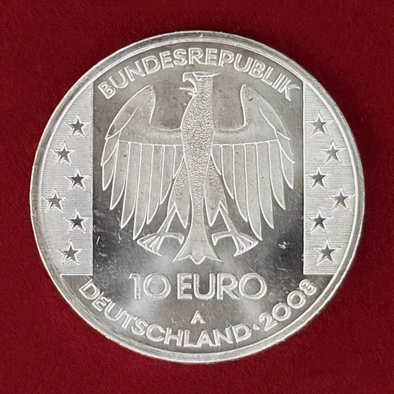 【ドイツ】ネブラ・スカイディスク 10ユーロ 銀貨 2008［B-0000971］