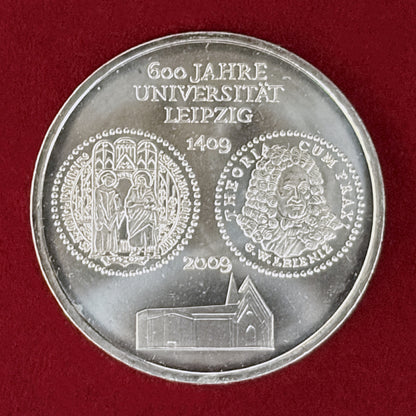 【ドイツ】ライプツィヒ大学創立600周年記念 10ユーロ 銀貨 2009［B-0000973］