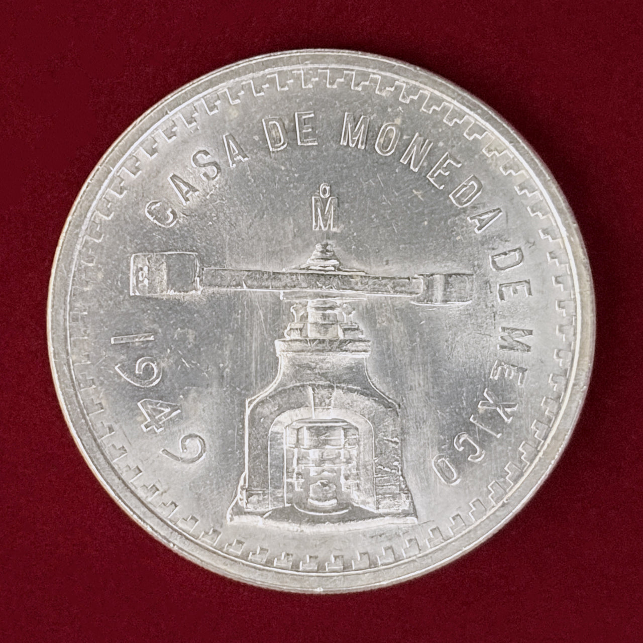 【メキシコ】1オンザ 銀貨 1949［B-0001002］
