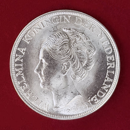 【オランダ領キュラソー】2.5ギルダー 銀貨 1944［B-0001004］