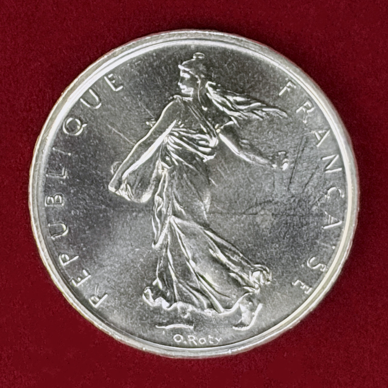 【フランス】5フラン 銀貨 1965［B-0001005］