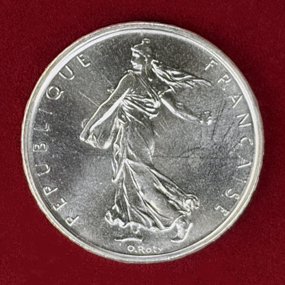 【フランス】5フラン 銀貨 1965［B-0001005］