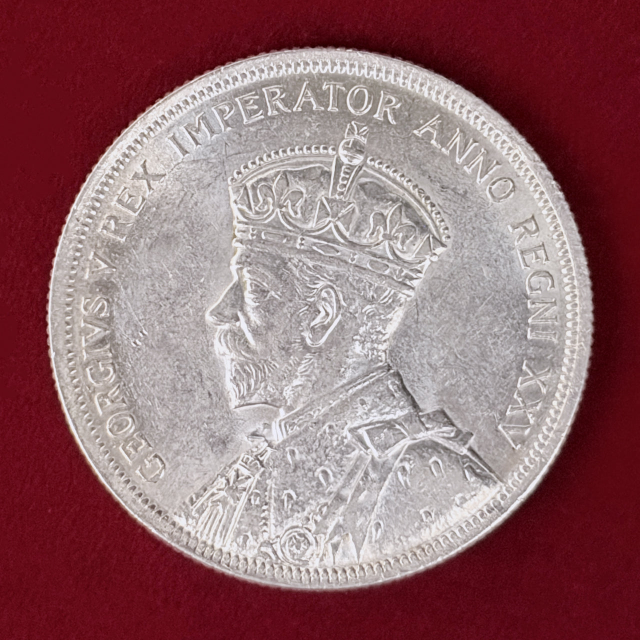 【カナダ】ジョージ5世在位25周年記念 1ドル 銀貨 1935［B-0001014］