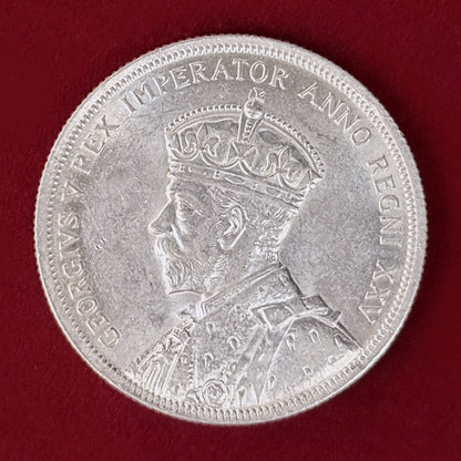【カナダ】ジョージ5世在位25周年記念 1ドル 銀貨 1935［B-0001014］