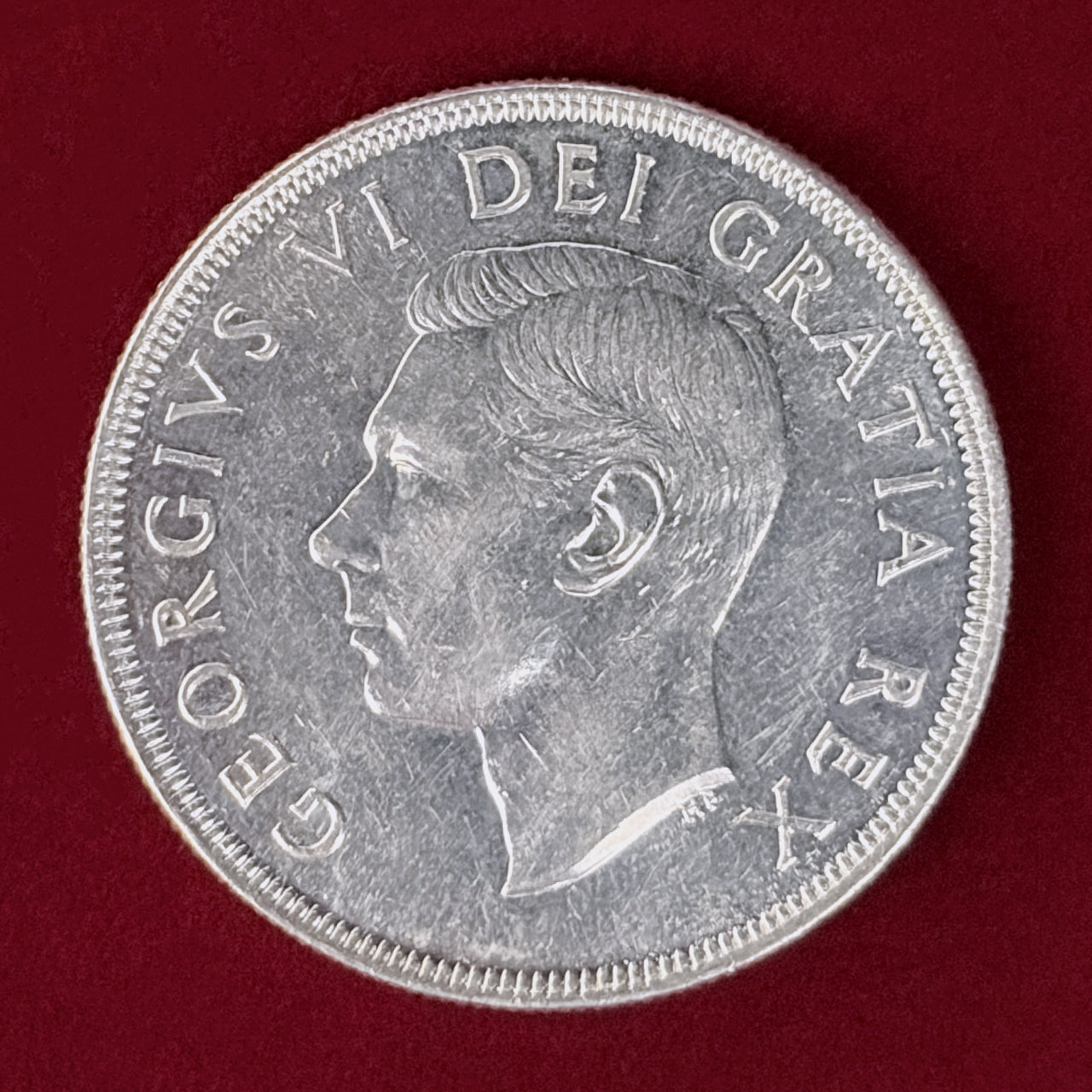 【カナダ】ニューファンドランド州カナダ連邦加入記念 1ドル 銀貨 1949［B-0001015］