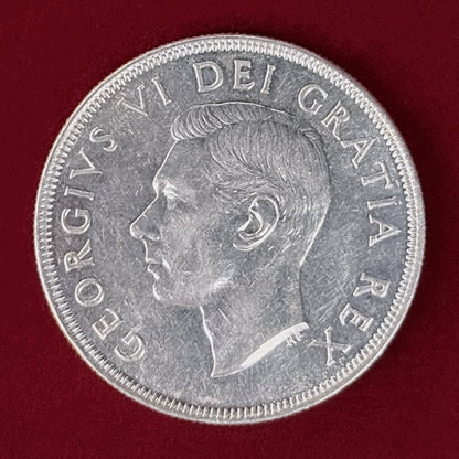 【カナダ】ニューファンドランド州カナダ連邦加入記念 1ドル 銀貨 1949［B-0001015］