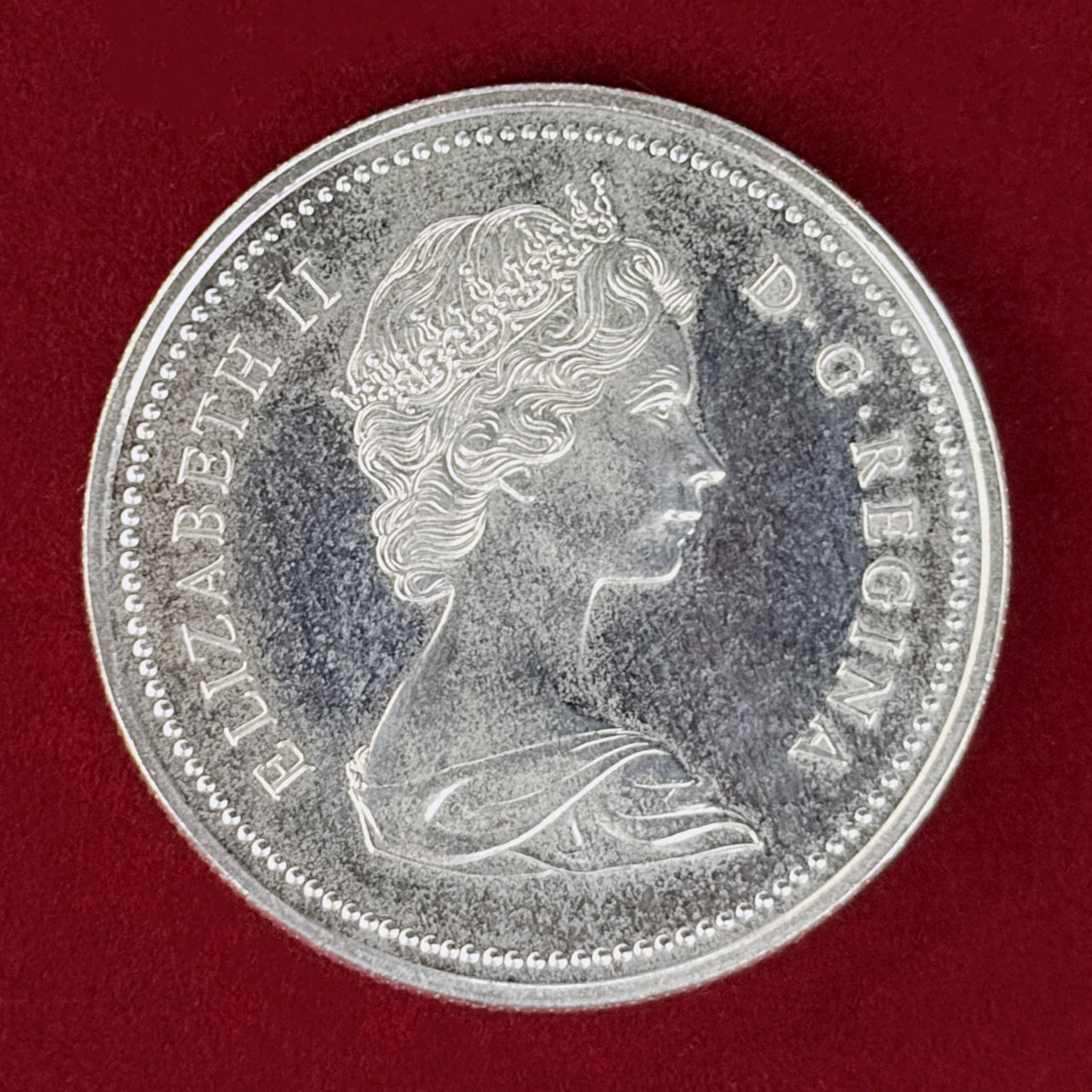 【カナダ】カナダ王立騎馬警察創立100周年記念 1ドル 銀貨 1973［B-0001020］