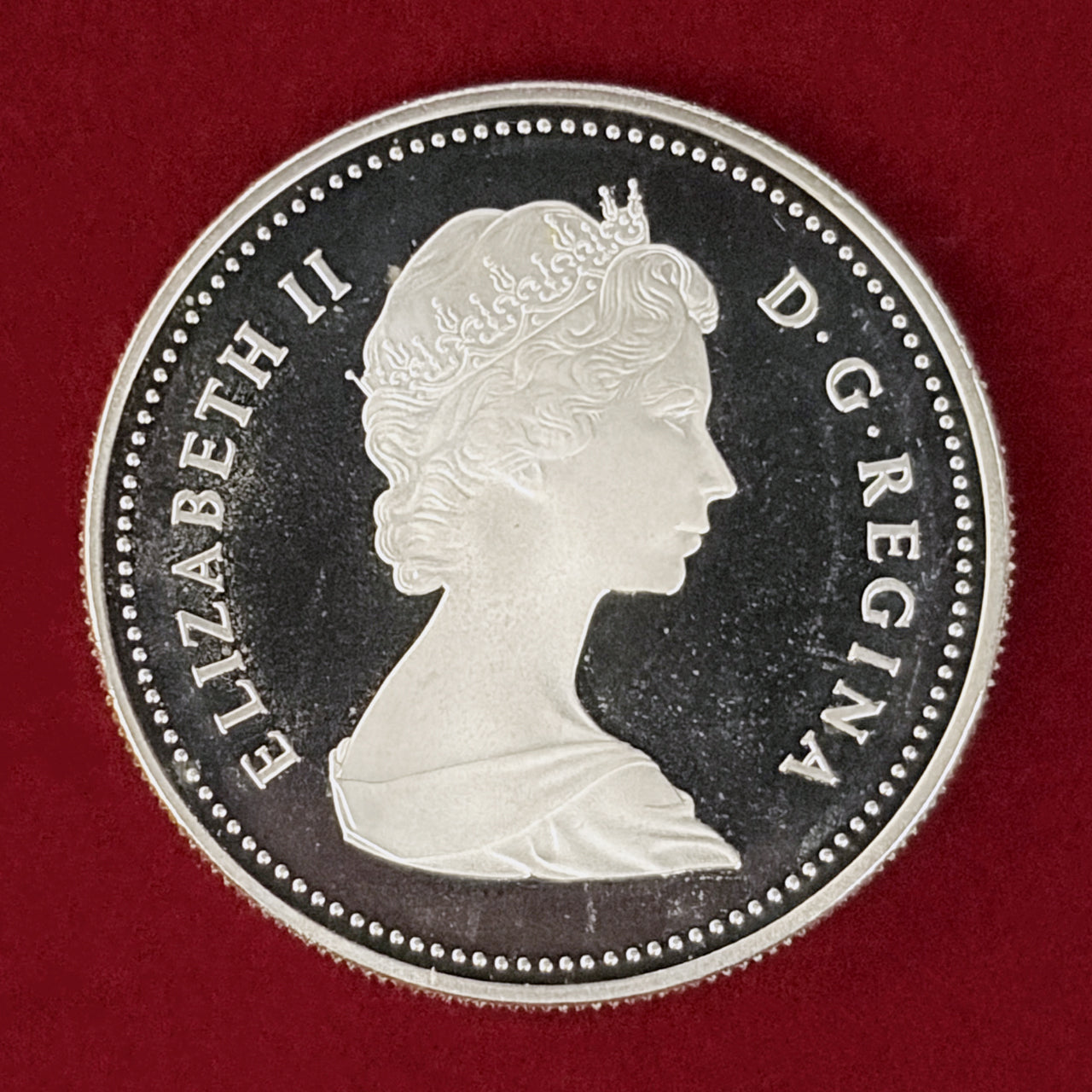 1984年　カナダ　トロント150周年記念　1ドルプルーフ銀貨　ケース付き カナダ】トロント市制150周年記念 1ドル 銀貨 1984［B-0001021