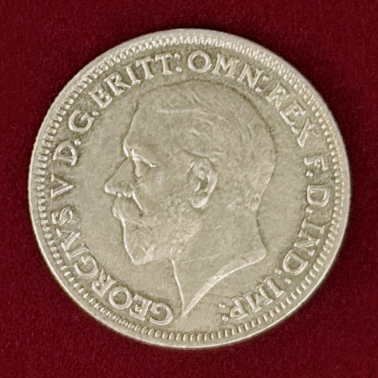 【イギリス】6ペンス 銀貨 1935［B-0001037］