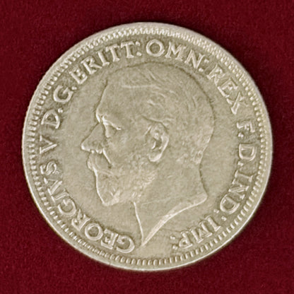 【イギリス】6ペンス 銀貨 1935［B-0001037］