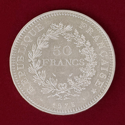 [France] 50 Franc Hercule Hercules Silver Coin [B-0000520]