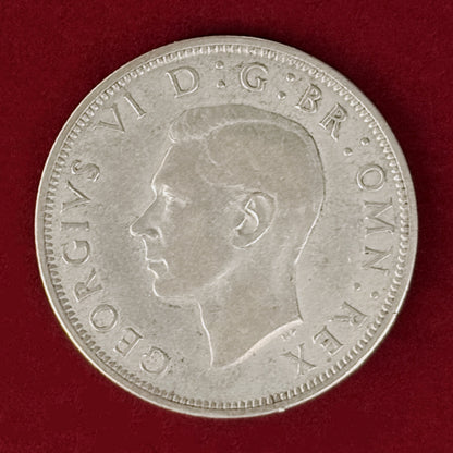 【イギリス】1/2クラウン 銀貨 1940［B-0001052］
