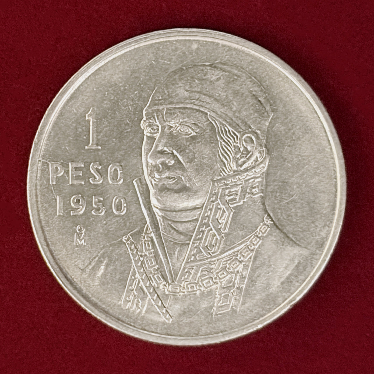 【メキシコ】ペソ 銀貨 1950［B-0001065］
