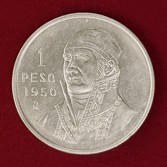 【メキシコ】ペソ 銀貨 1950［B-0001065］