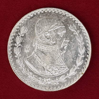【メキシコ】モレロス テパルカナ 1ペソ 銀貨 1966［B-0001066］