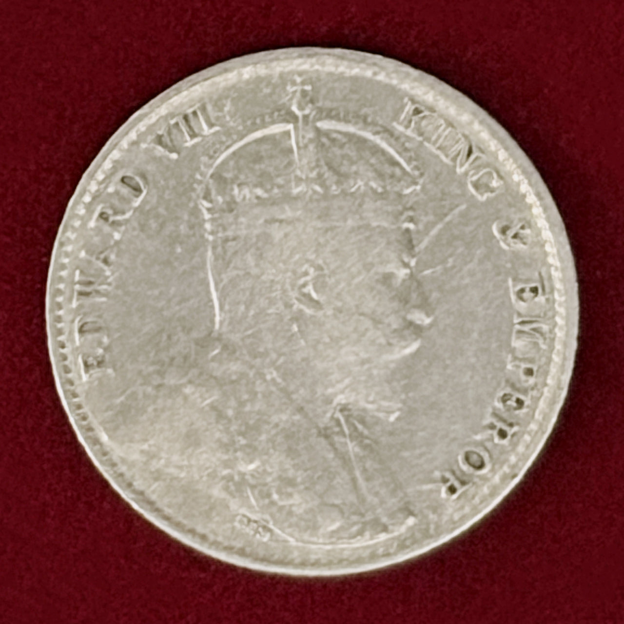【香港】5セント 銀貨 1904［B-0001089］