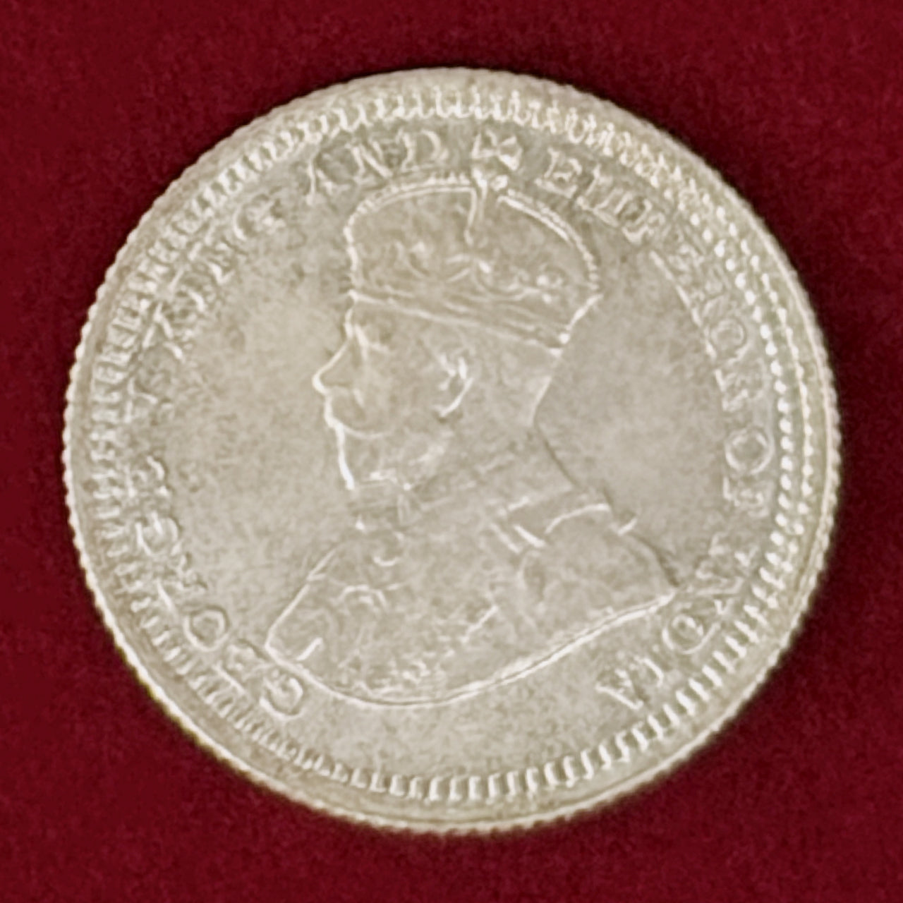 【香港】5セント 銀貨 1932［B-0001090］