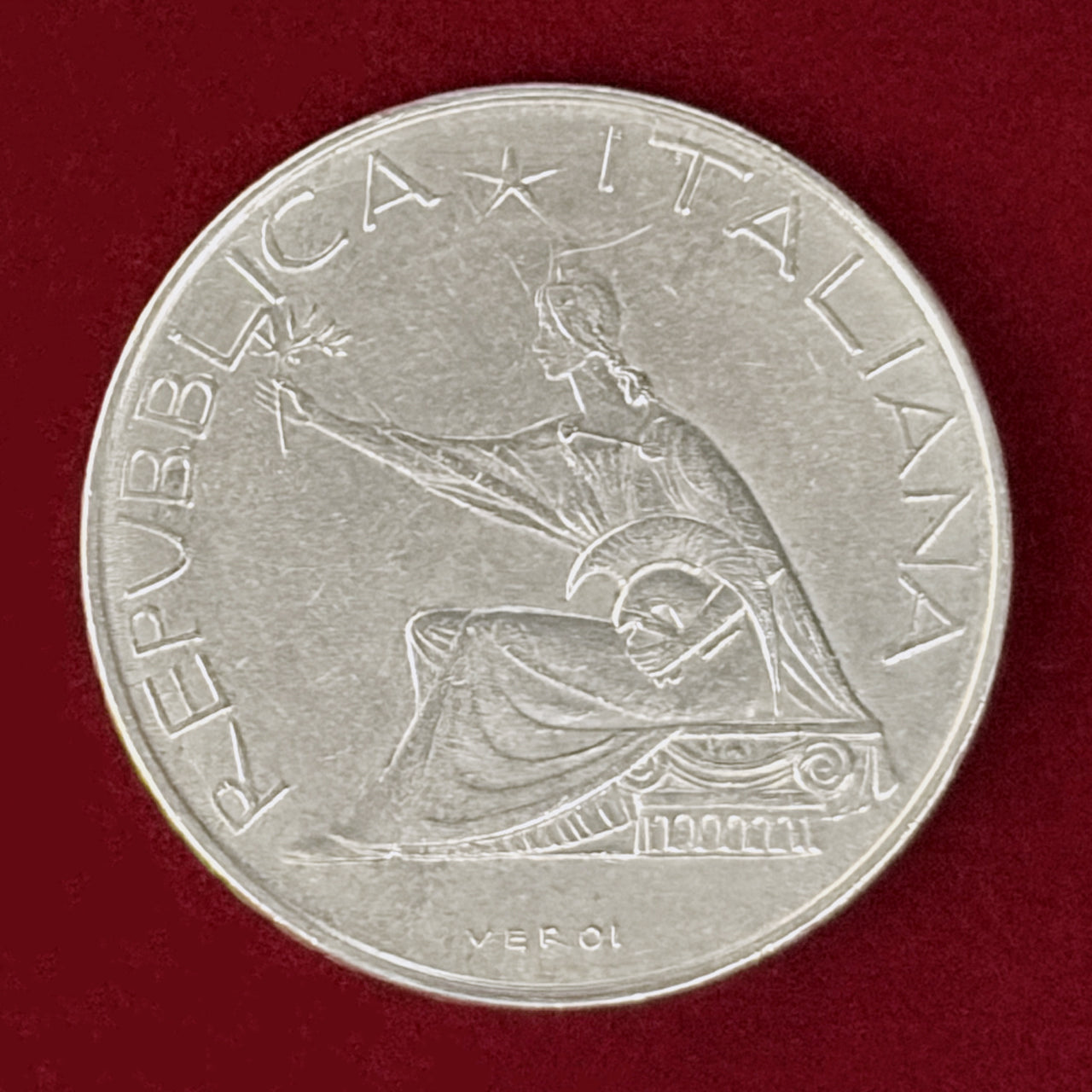 【イタリア】イタリア統一100周年記念 500リラ 銀貨 1961［B-0001092］
