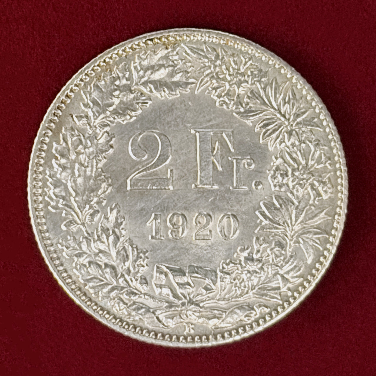 【スイス】2フラン 銀貨 1961［B-0001095］