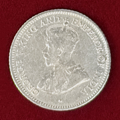 【イギリス領ガイアナ】4ペンス 銀貨 1918［B-0001102］