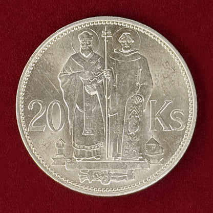 【スロバキア】20コルナ 銀貨 1941［B-0001112］