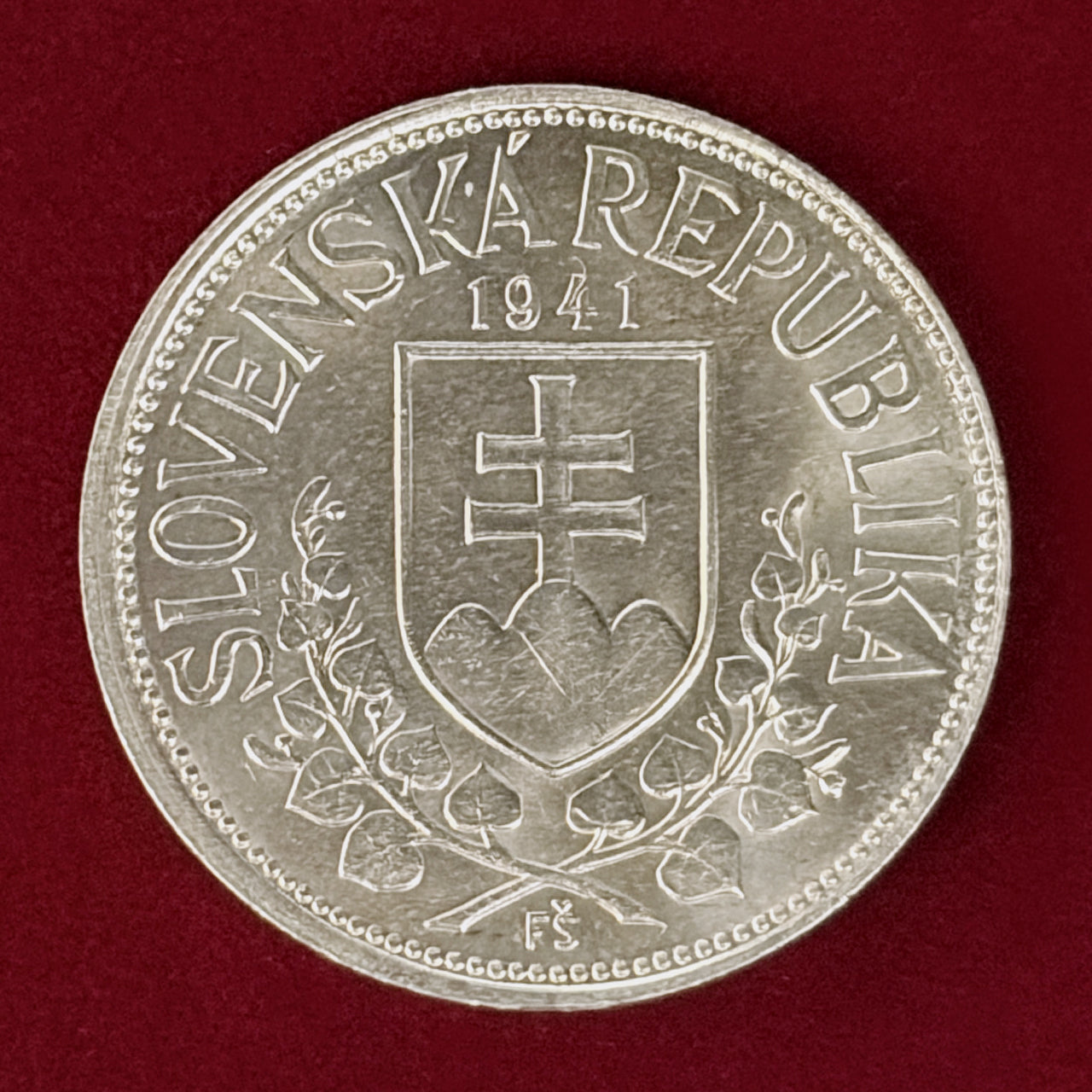 【スロバキア】20コルナ 銀貨 1941［B-0001112］