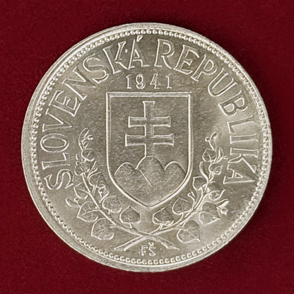 【スロバキア】20コルナ 銀貨 1941［B-0001112］