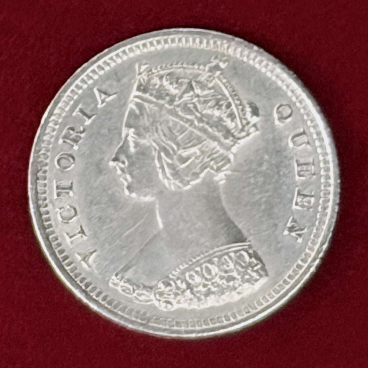 【香港】10セント 銀貨 1888［B-0001127］