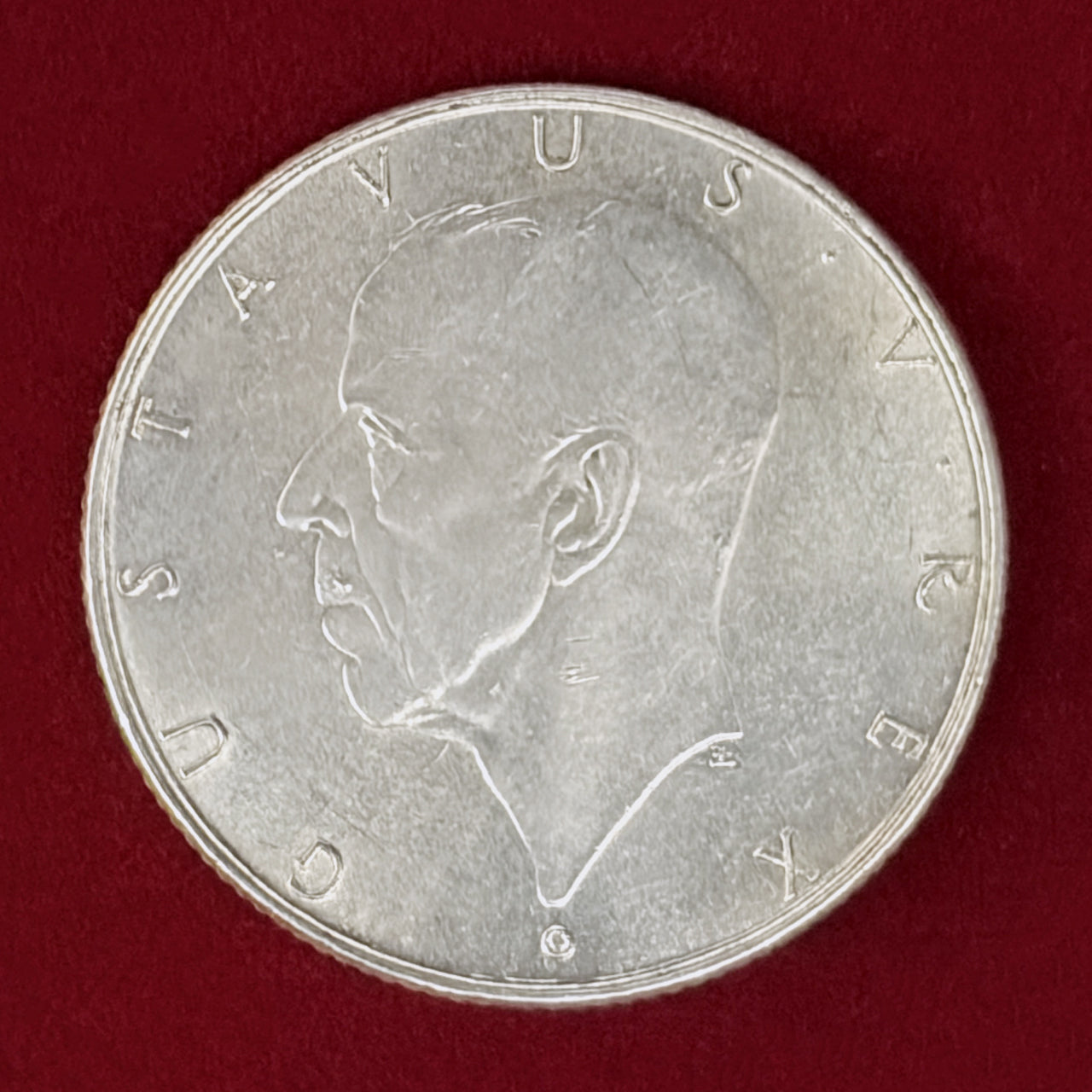 スウェーデン 2クローナ銀貨☆1938年／未使用／スウェーデン入植300周年 スウェーデン】ニュースウェーデン入植300周年記念 2クローナ 銀貨