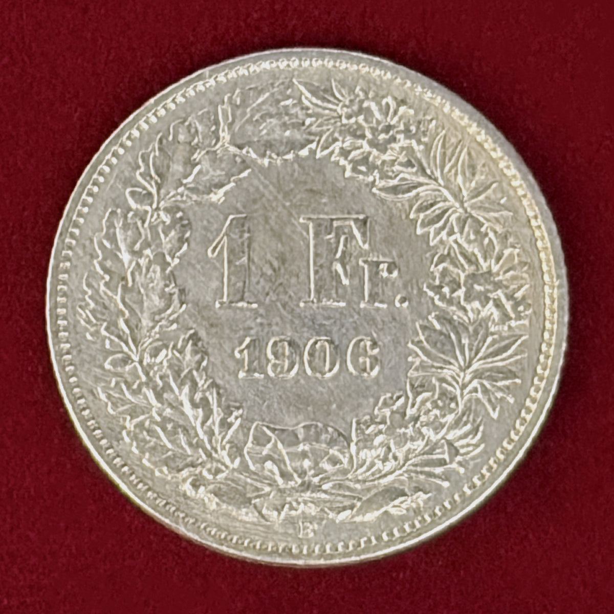 【フランス】1フラン 銀貨 1906［B-0001151］
