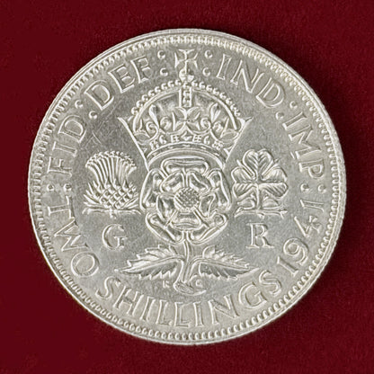 【イギリス】フローリン 銀貨 1941［B-0001156］