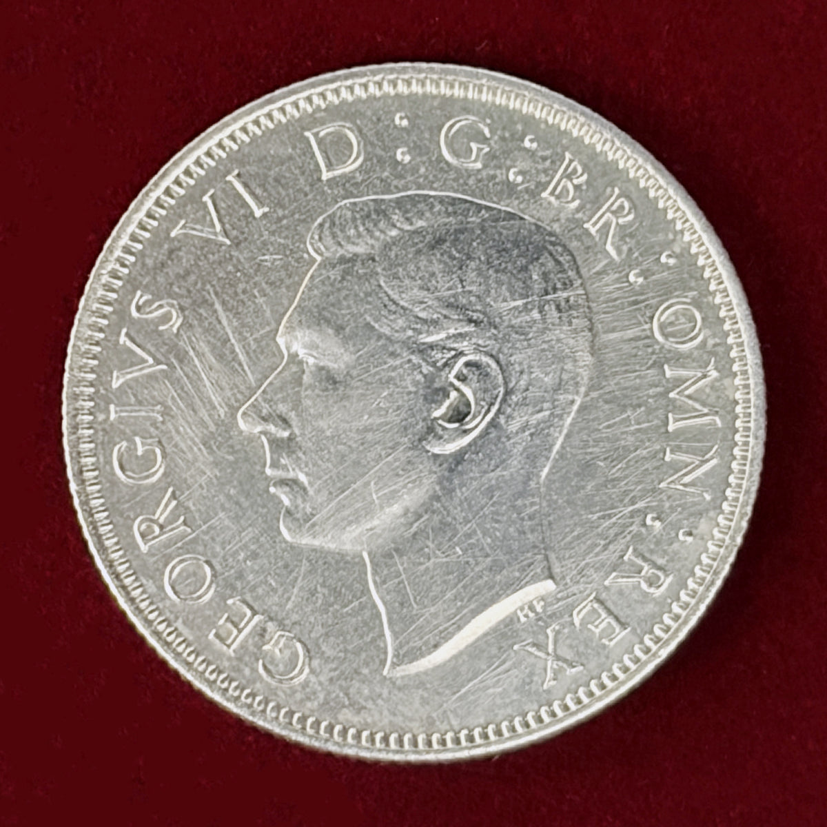 【イギリス】フローリン 銀貨 1941［B-0001156］