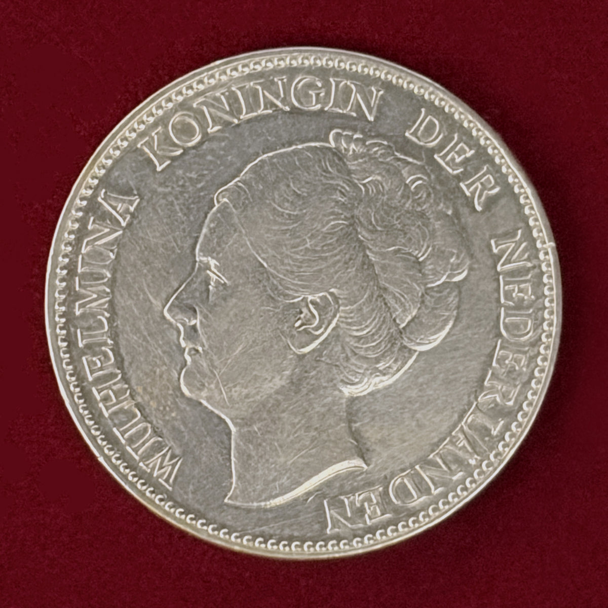 【オランダ】1グルデン 銀貨 1931［C-0001158］