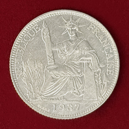 【フランス領インドシナ】20セント 銀貨 1937［B-0001162］
