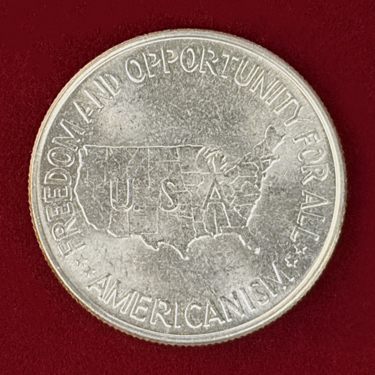 【アメリカ】ジョージ・ワシントン・カーバー 1/2ドル 銀貨 1952［B-0001166］