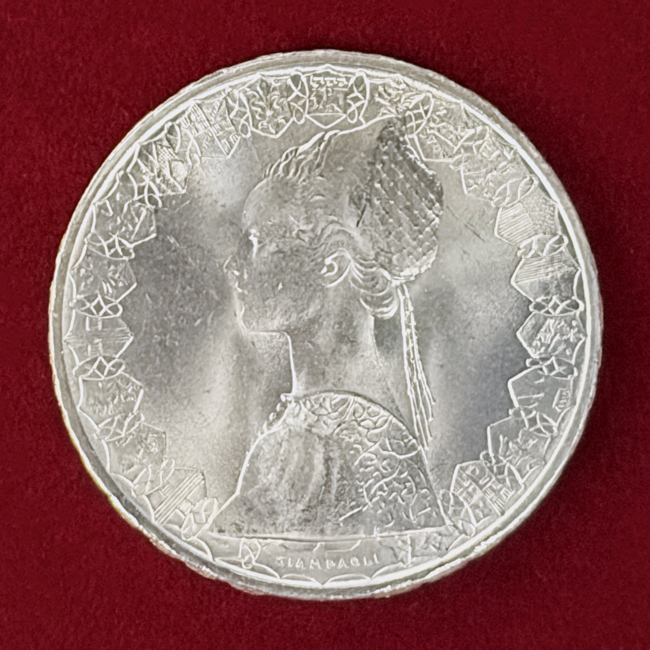 イタリア】500リラ 銀貨 1966［B-0001176］ – ワールドコインズ・ジャパン
