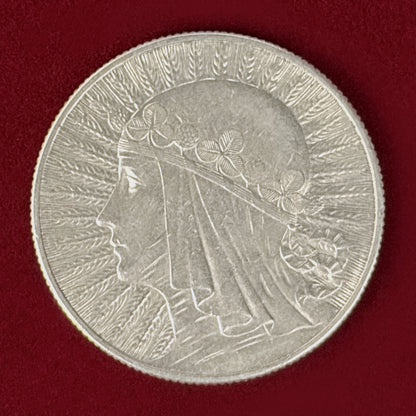 【ポーランド】5ズウォティ 銀貨 1932［B-0001180］