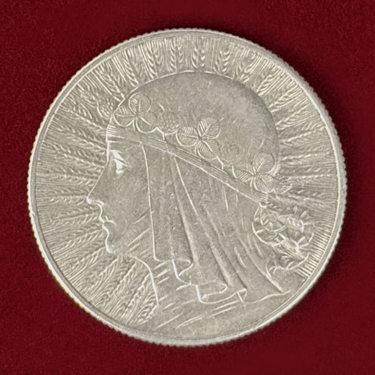 【ポーランド】5ズウォティ 銀貨 1932［B-0001180］