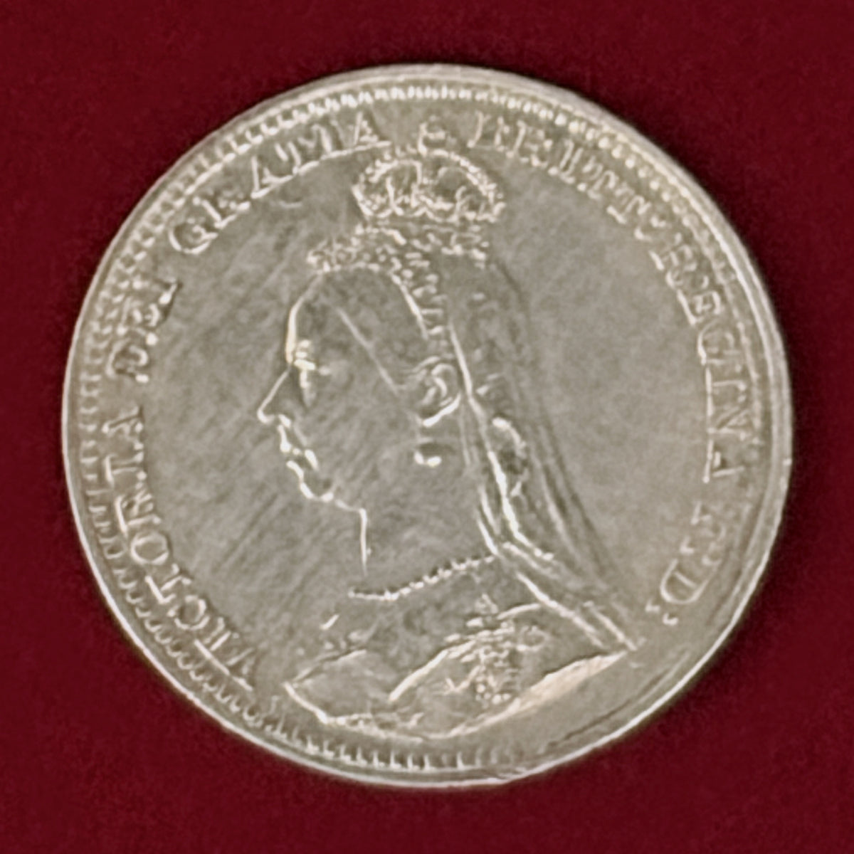 【イギリス】3ペンス 銀貨 1891［B-0001184］
