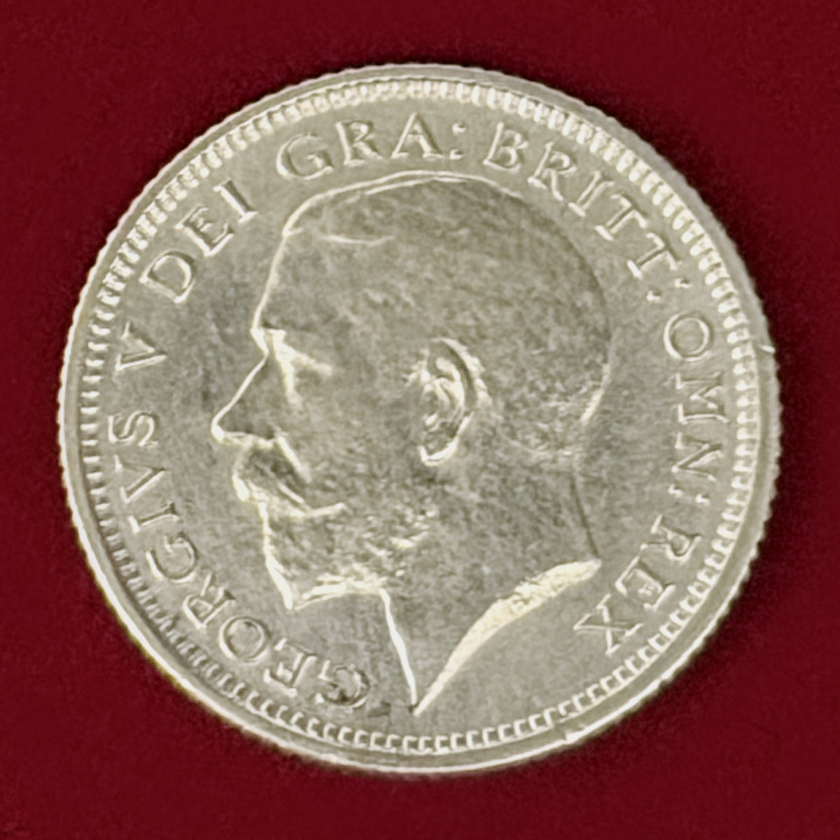 【イギリス】6ペンス 銀貨 1925［B-0001185］