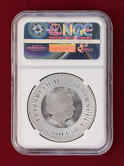 【オーストラリア】カンガルー 1ドル 銀貨 2016P NGC MS 70［B-0001195］