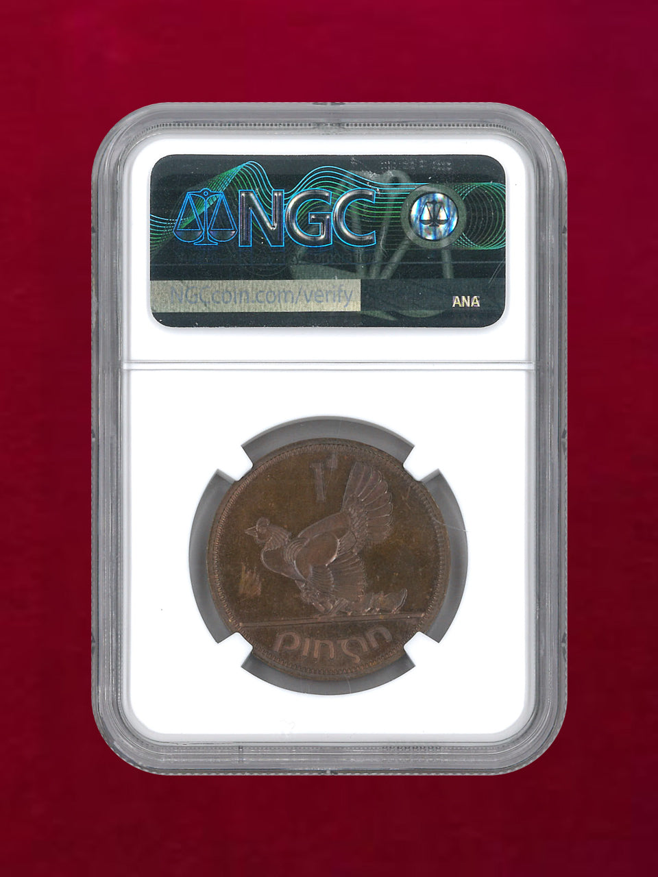 [Ireland] Bronze Penny 1963 NGC PF62 BN [C-0000076]