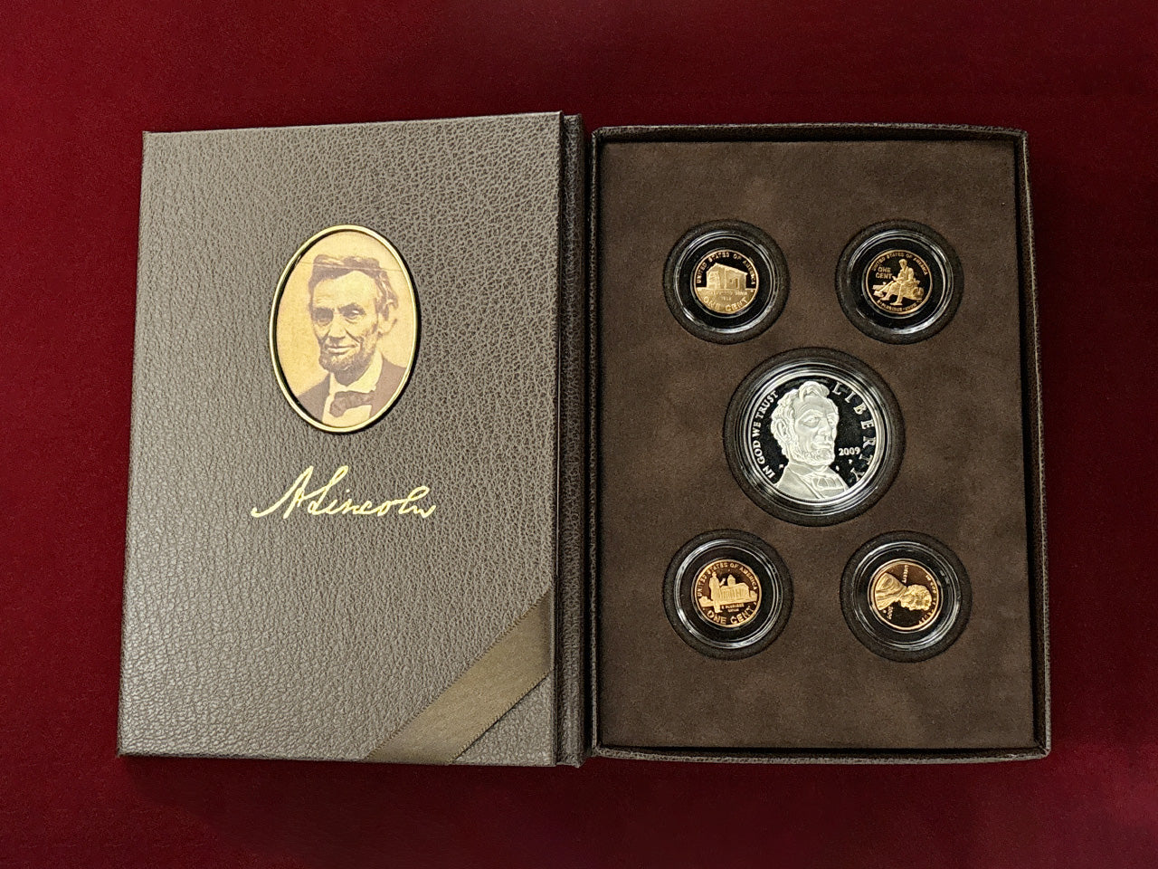 [USA] Lincoln 1 cent proof set of 4, 2009 [C-0000096]