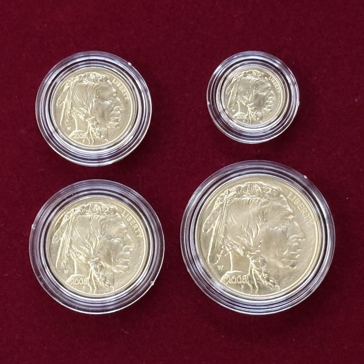 [America] AMERICAN BUFFALO GOLD UNCIRCULATED FOUR-COIN SET 2008W [C-0000115]