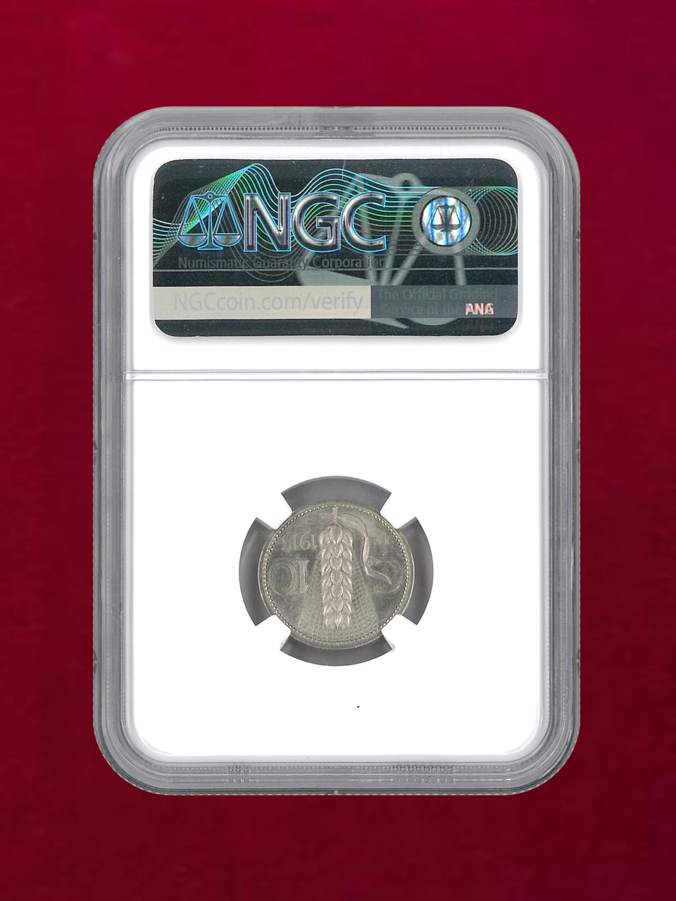 [Italy] 10 Centimo Nickel Coin PAG-326 NICKEL PATTERN 1915R NGC MS 66 [C-0000117]