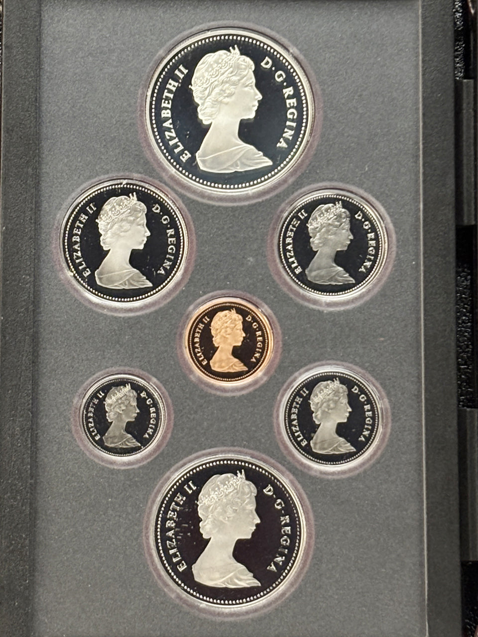 アメリカ合衆国　カナダ　プルーフセット カナダ】プルーフセット 7枚組 1983［C-0000207］ – ワールドコインズ